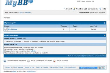 MyBB 1.8.20_php源码 - 逸尤格