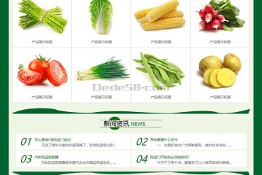 【织梦模板】绿色农业水果白菜蔬菜类织梦模板(带手机端) - 逸尤格