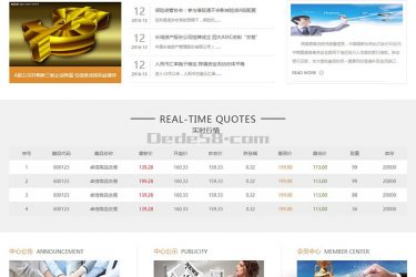 【织梦模板】金融商品交易中心类网站织梦模板(带手机端) - 逸尤格