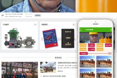 【织梦模板】调节阀调压器开关阀行业类网站织梦模板(带手机端) - 逸尤格